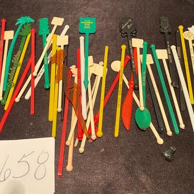 Vintage Cocktail Swizzle Sticks