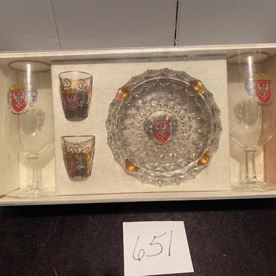 Frankfurt Glasses and Ash Tray