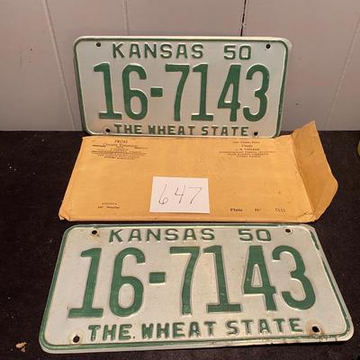 Vintage License Tags