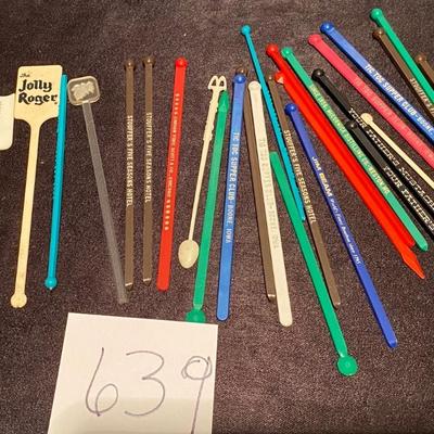Vintage Swizzle Drink Sticks