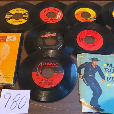 Vintage Country 45rpm Records