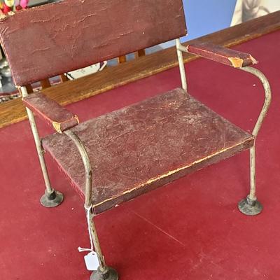 Vintage Barber's Booster Seat for a Child - Seat is 18 x 18 inches