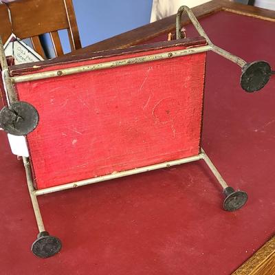Vintage Barber's Booster Seat for a Child - Seat is 18 x 18 inches