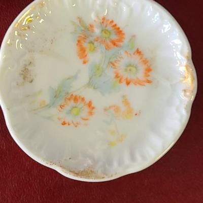 3 Butter Plates - One is English - 3 inches across