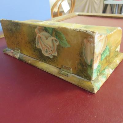 Celluloid Collar Box - 9 x 4 1/2 inches