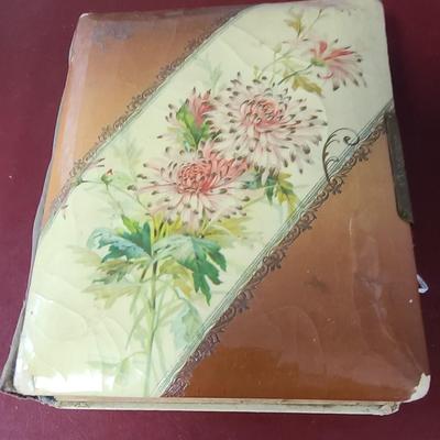 Celluloid Photo Album - Flowers on cover