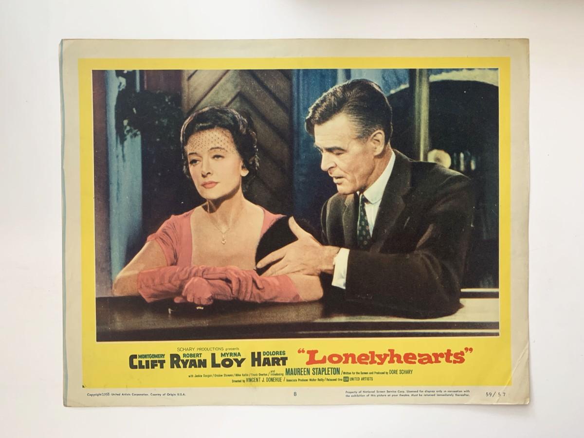 Lonelyhearts original 1959 vintage lobby card on heavy card stock ...