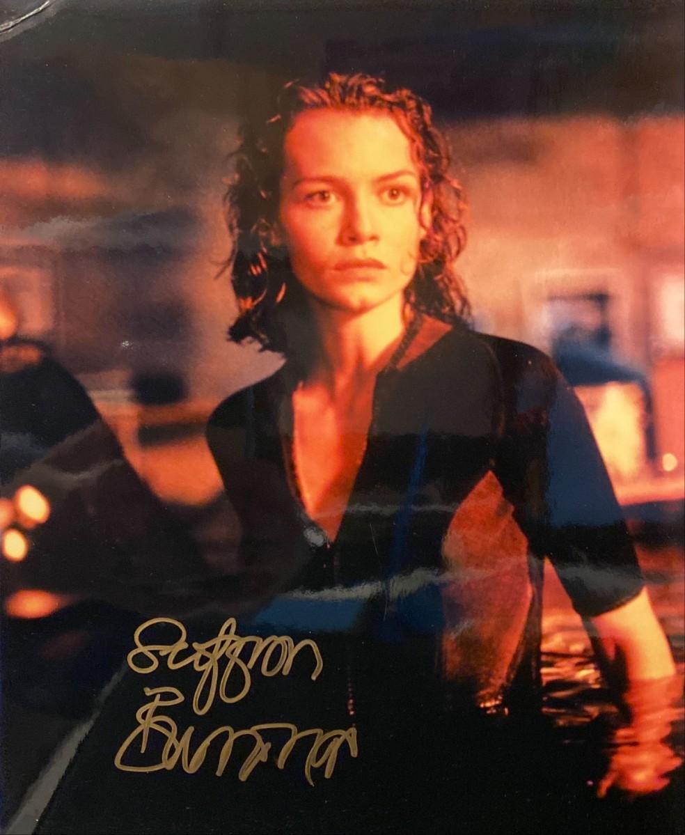 Saffron Burrows signed photo