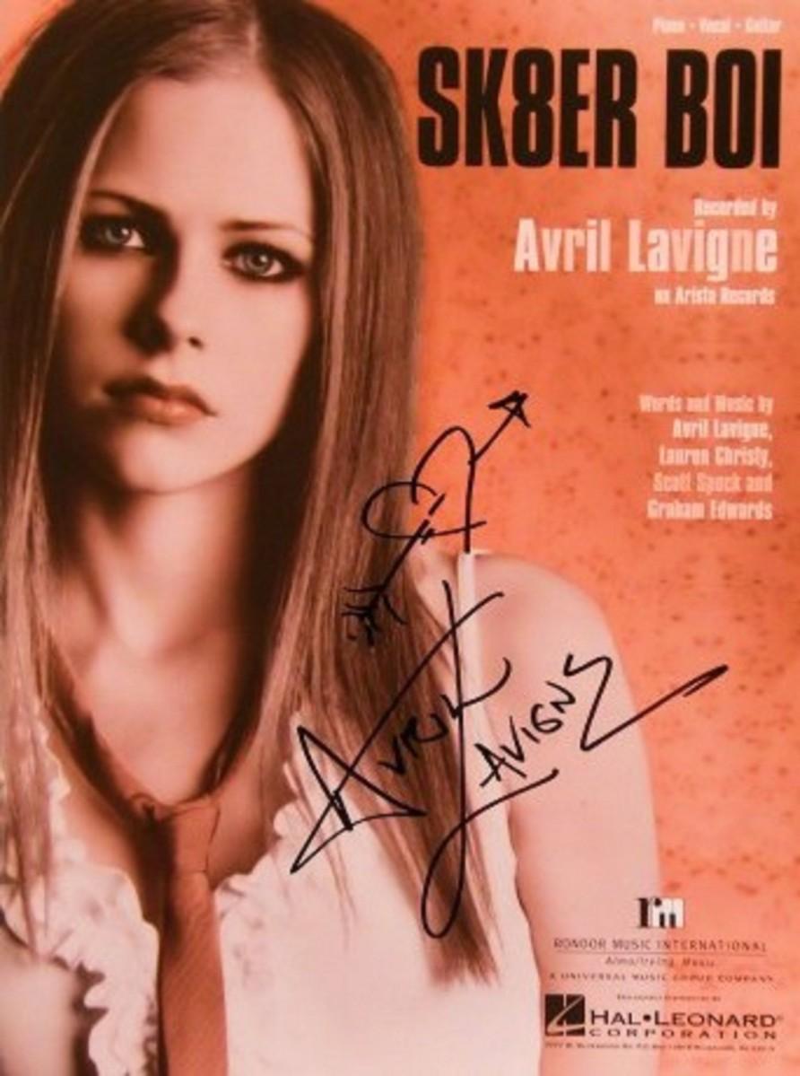 Avril Lavigne サイン Avril Lavigne Signed Autographed THE BEST DAMN THING Vinyl