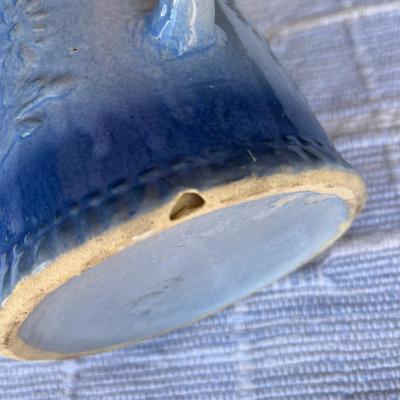 Blue & White Salt Glaze Pitcher Dark blue