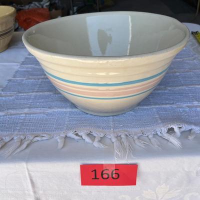 Mc Coy Blue & Pink Band Mixing Bowl