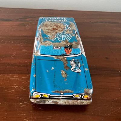 Vintage Airport Service Japan Tin Car Toy