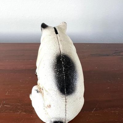 VINTAGE CAST IRON  PIGGY BANK **BONUS**