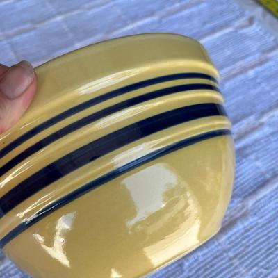 Gibson style yellow ware bowl