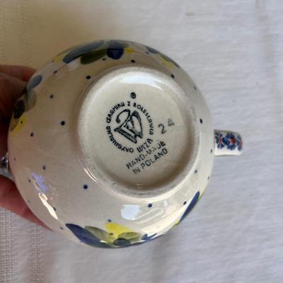 Poland Blue & White Pottery Floral mug
