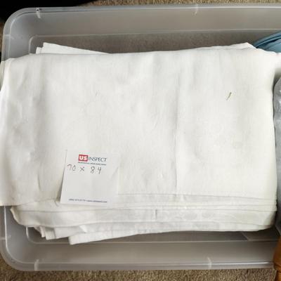 Large Tote filled with Linens , Table Covers, Napkins, Placemats
