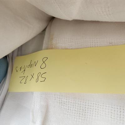 Large Tote filled with Linens , Table Covers, Napkins, Placemats