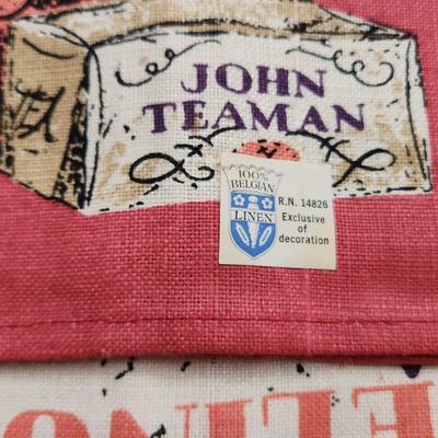 Vintage Kitchen Linen 1960 70 80's Calendar Towels Napkins Vera