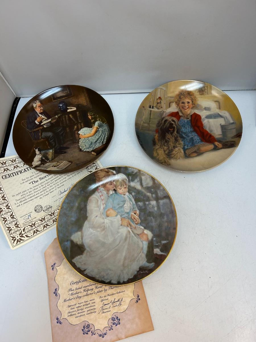 Lot of Three Decorative Collector Plates
