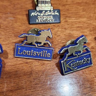 Lot of Kentucky Derby Festival pins 1976 to 1990s