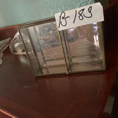 Brass / Glass Trinket Box