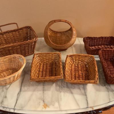Lot of Wicker Baskets