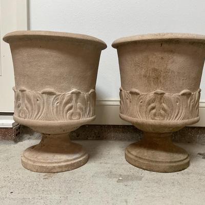 Pair of Composite Pots