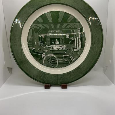 Vintage Royal China Colonial Homestead Large Plate