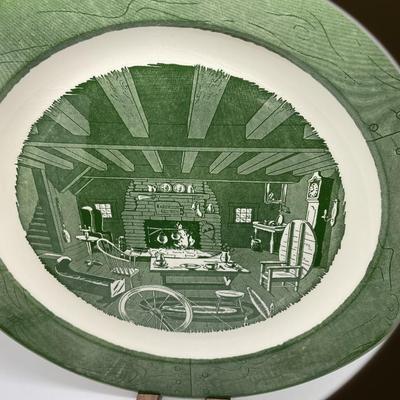 Vintage Royal China Colonial Homestead Large Plate