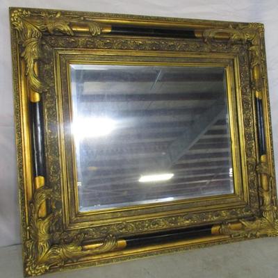 Gold Gilt Framed Beveled Mirror
