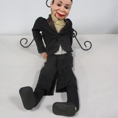 1977 Juro Novelty Co. 30â€ Charlie McCarthy Ventriloquist Puppet Doll
