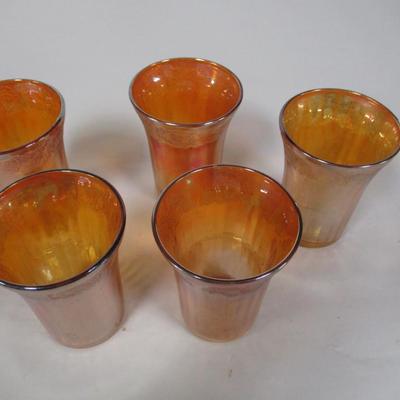 Orange Harvest Carnival Drinking Glasses