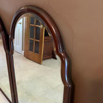 PAIR Ethan Allen (?) Georgian Court Cherry Wall Mirror