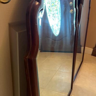 PAIR Ethan Allen (?) Georgian Court Cherry Wall Mirror