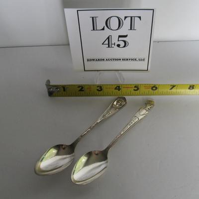 Vintage Silverplate Spoons: Marian Davies and Charlie McCarthy