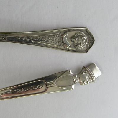 Vintage Silverplate Spoons: Marian Davies and Charlie McCarthy