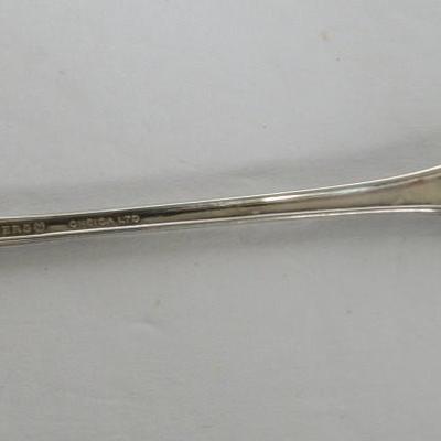 Vintage Sterling Handled Button Hook, Small Pie Server, and Plated Olive Fork