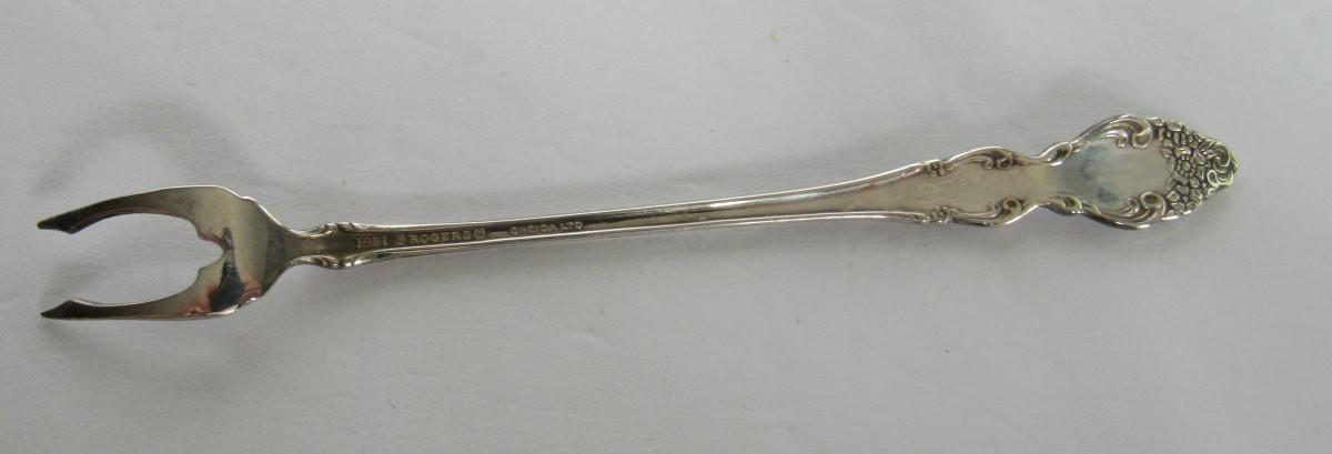 Vintage Sterling Handled Button Hook, Small Pie Server, and Plated Olive  Fork