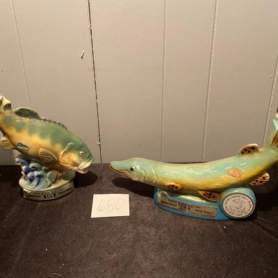 Vintage Beam Fish Decanters