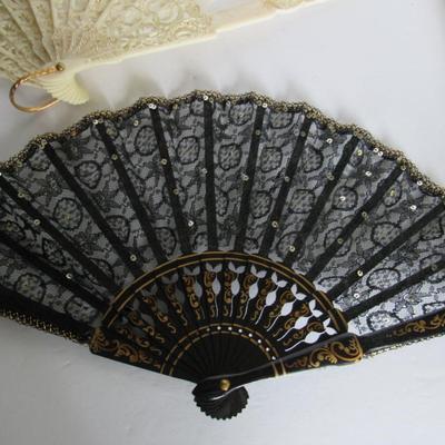 LOT 52:  2 Vintage Chinese Fans