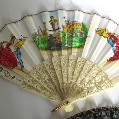 LOT 52:  2 Vintage Chinese Fans