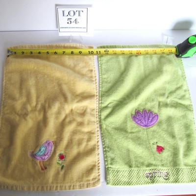 2 Nice Small Spring Hand Towels