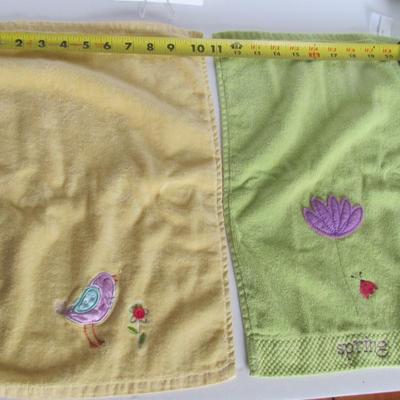 2 Nice Small Spring Hand Towels