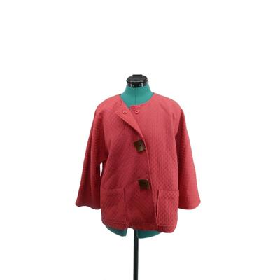 Red Chico's Square Buttoned Coat M