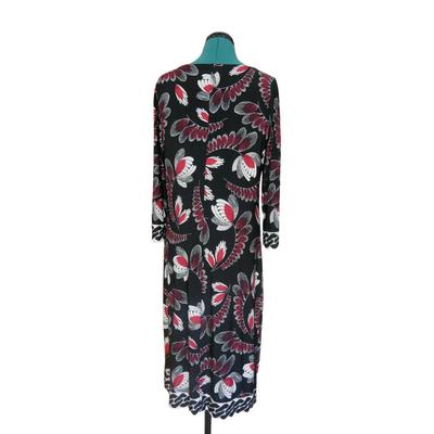 Red and Black Patterned Dress M