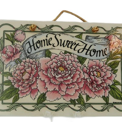 Vintage Ceramic Home Sweet Home Sign