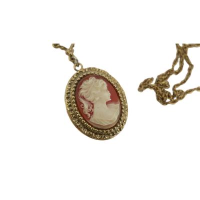 Vintage Cameo Locket Necklace