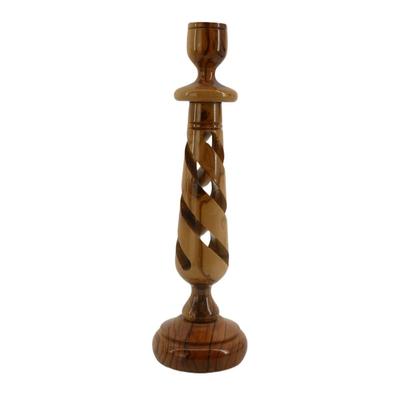 Handmade Holy Land Wooden Candlestick