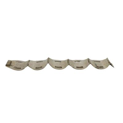 Vintage Handmade Mexican Silver Hinge Cuff Bracelet