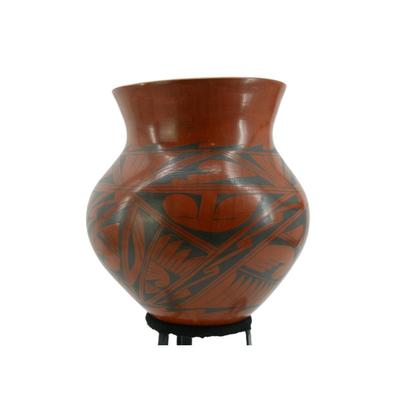 Large Handmade Hopi Redware Pot